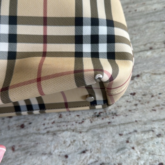 EUC AUTHENTIC Burberry nova check coated canvas handbag - Picture 10 of 16